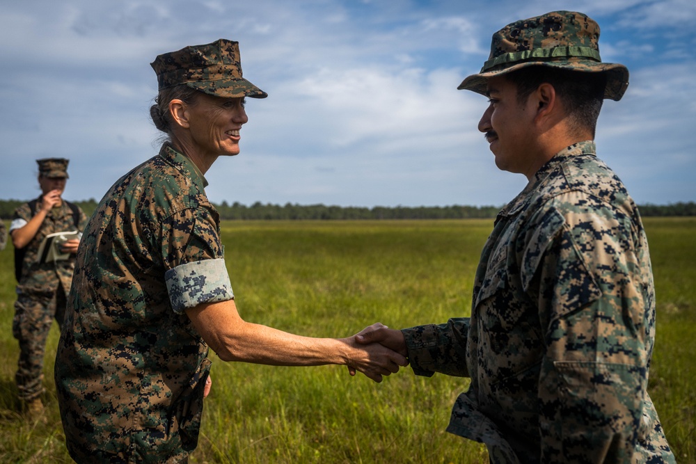 2nd MLG Commanding General attends UGV Demo