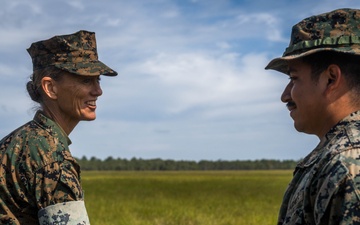 2nd MLG Commanding General attends UGV Demo