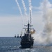 USS Cole participates in the Titans of the Sea Presidential Review celebrating the Navy’s 250th birthday.
