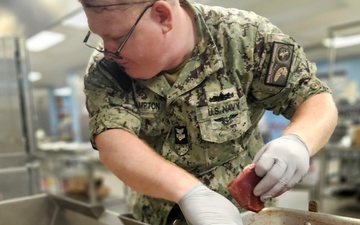 Naval Hospital Jacksonville galley serves 250th birthday special meal