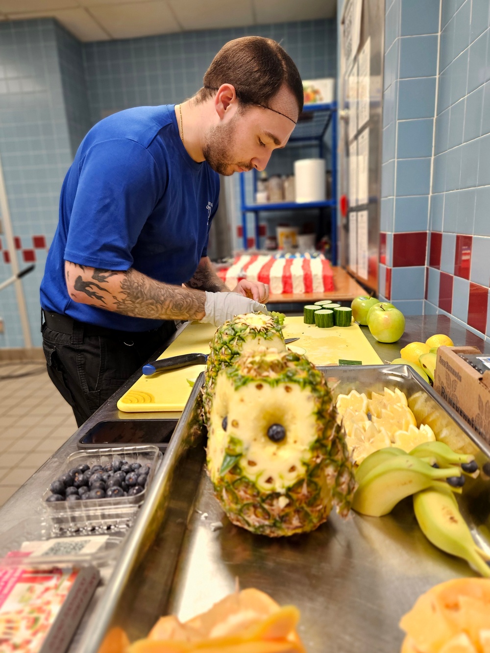 Naval Hospital Jacksonville galley serves 250th birthday special meal