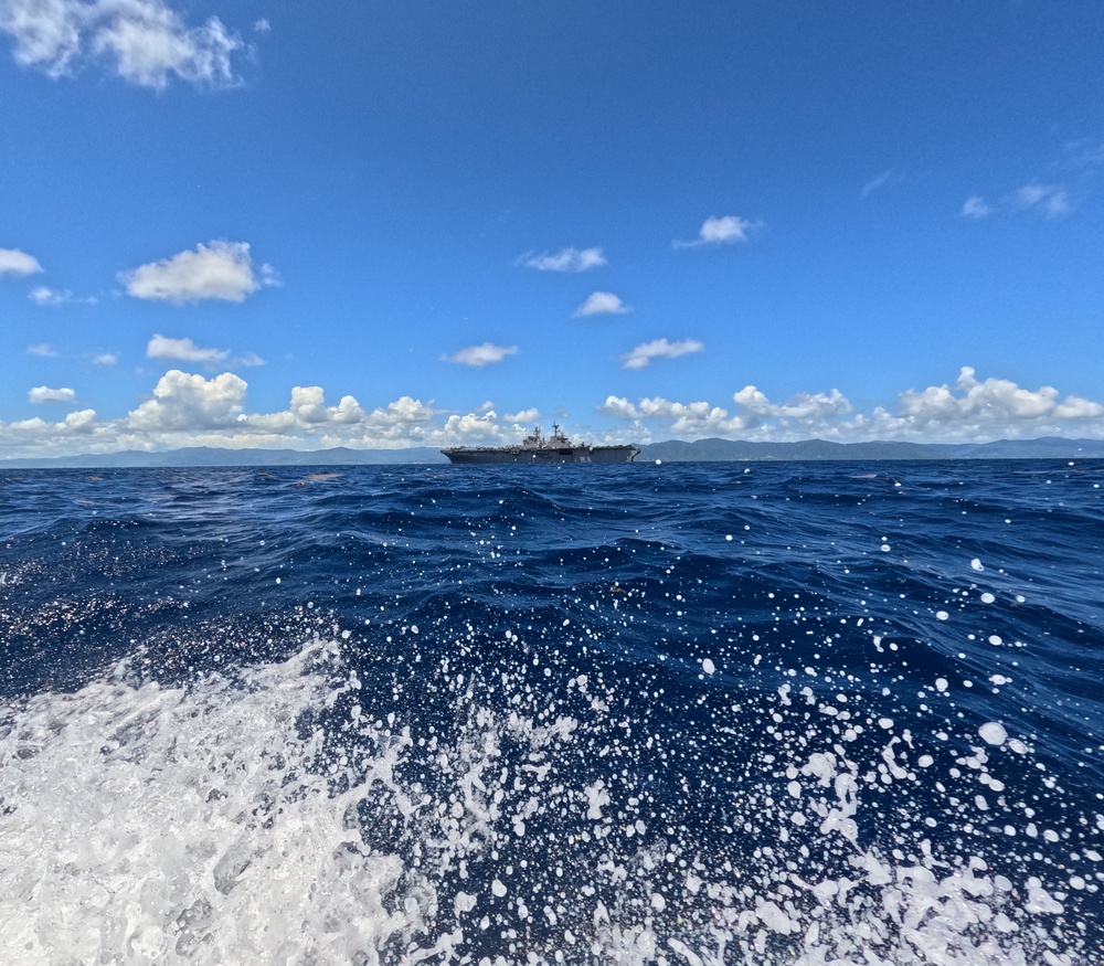 USS Iwo Jima Conducts Small Boat Operations