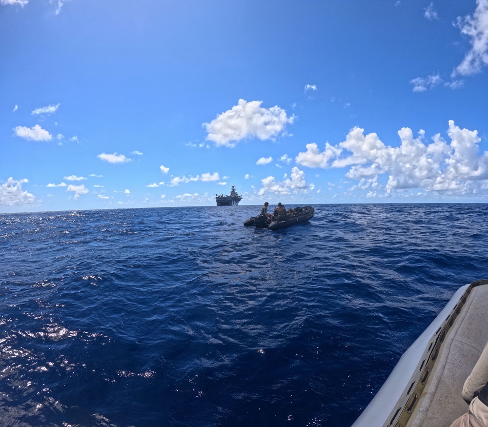 USS Iwo Jima Conducts Small Boat Operations