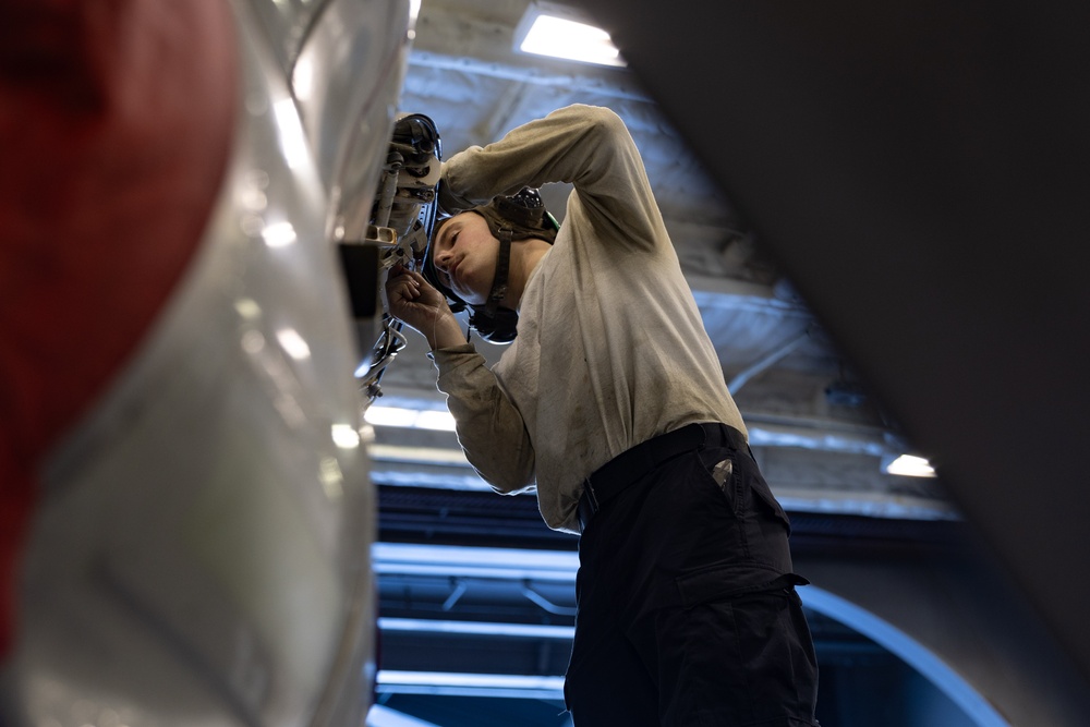 VAQ-124 Sailor Perform Routine Maintenance