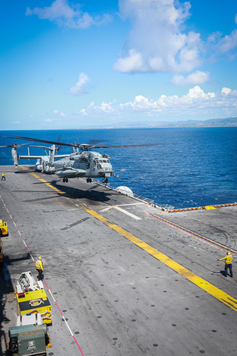 Iwo Jima Sailors and US Marines Conduct Flight  and Boat Operations
