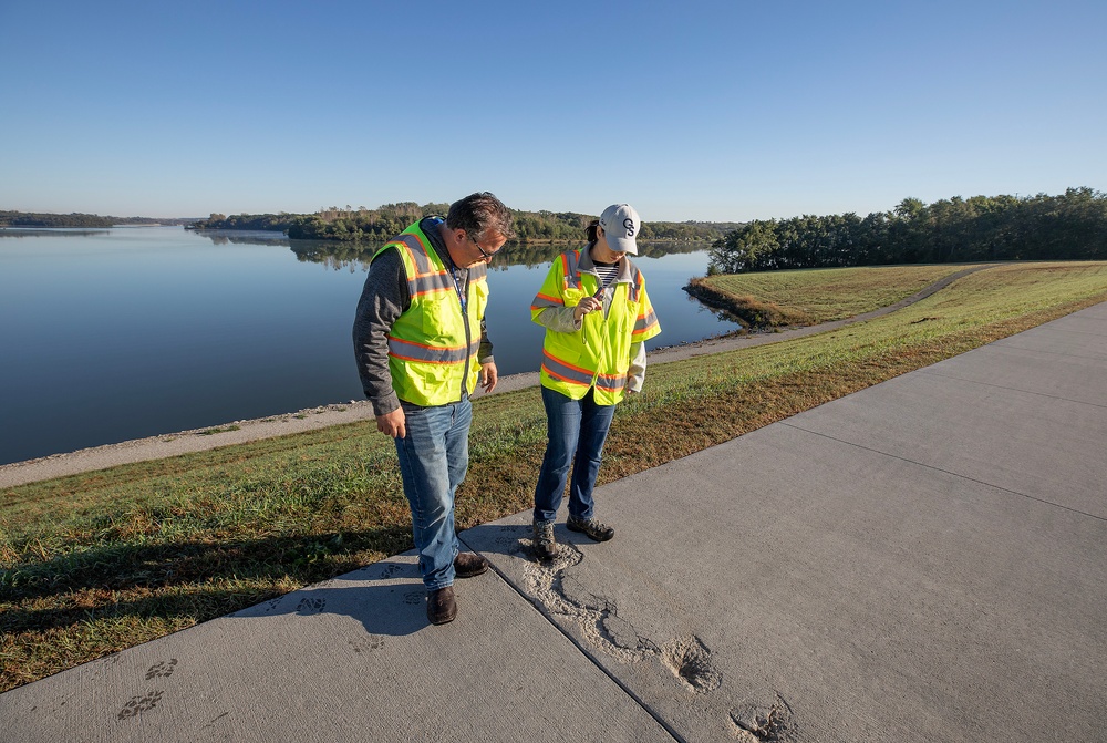 U.S. Army Corps of Engineers, Omaha District conducts dam safety inspection of Lake Cunningham Dam