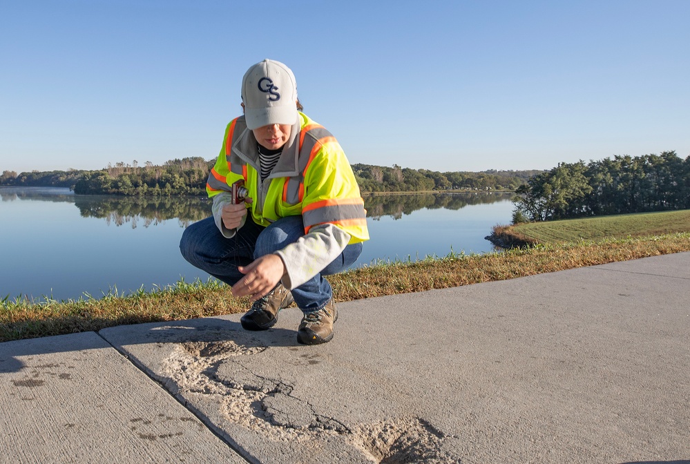U.S. Army Corps of Engineers, Omaha District conducts dam safety inspection of Lake Cunningham Dam