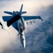 U.S. Navy F/A-18 Super Hornets refueled