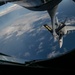 U.S. Navy F/A-18 Super Hornets refueled