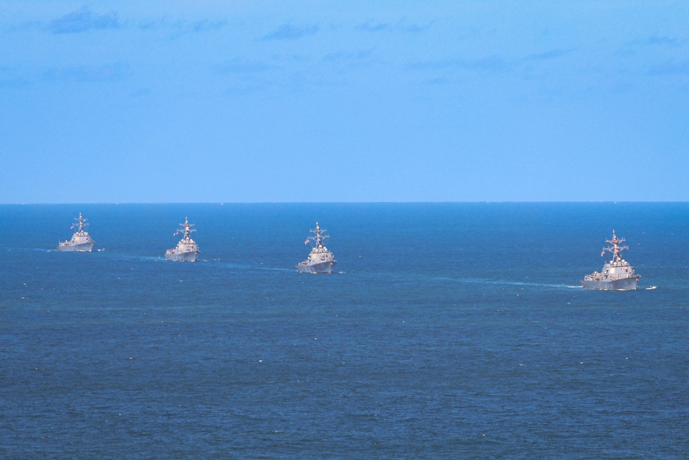 Titans at Sea rehearsal