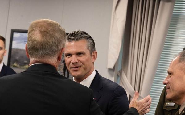 Secretary of War Pete Hegseth meets with members of the House Armed Service Committee