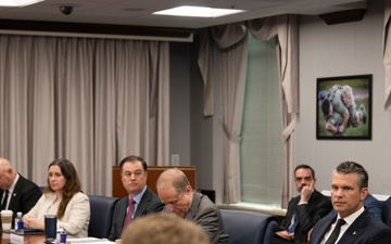 Secretary of War Pete Hegseth meets with members of the House Armed Service Committee