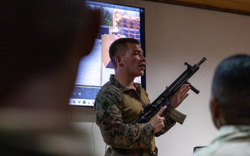 Marines and Panamanian Aeronaval Practice Weapons Handling
