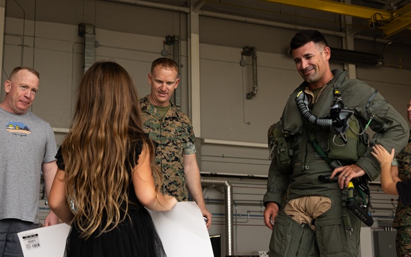 U.S. Marines with VMFA-542 Return Home from CENTCOM Deployment