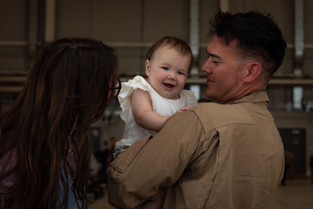 U.S. Marines with VMFA-542 Return Home from CENTCOM Deployment