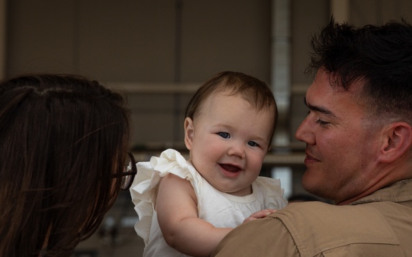 U.S. Marines with VMFA-542 Return Home from CENTCOM Deployment