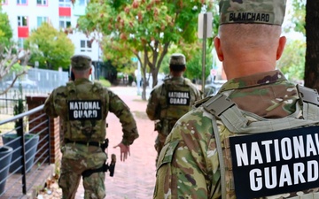 D.C. National Guard Commanding General Oversees Presence Patrol in the District