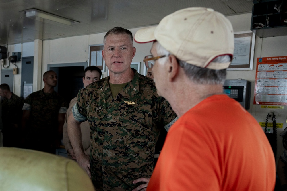 U.S. Marines with 2nd Marine Aircraft Wing execute Carolina Dragon 25 aboard SS Wright (T-AVB-3)