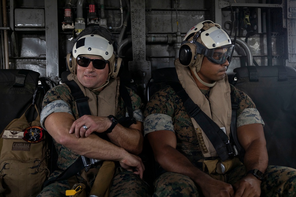 U.S. Marines with 2nd Marine Aircraft Wing execute Carolina Dragon 25 aboard SS Wright (T-AVB-3)