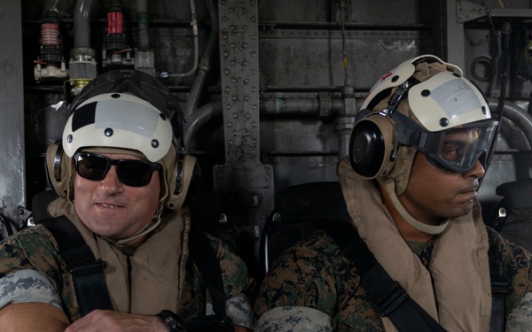 U.S. Marines with 2nd Marine Aircraft Wing execute Carolina Dragon 25 aboard SS Wright (T-AVB-3)