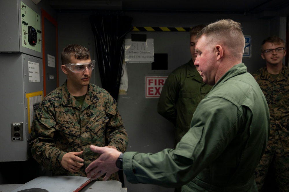 U.S. Marines with 2nd Marine Aircraft Wing execute Carolina Dragon 25 aboard SS Wright (T-AVB-3)
