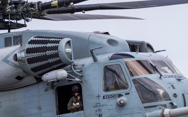 U.S. Marines with 2nd Marine Aircraft Wing execute Carolina Dragon 25 aboard SS Wright (T-AVB-3)