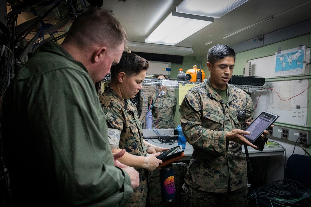U.S. Marines with 2nd Marine Aircraft Wing execute Carolina Dragon 25 aboard SS Wright (T-AVB-3)