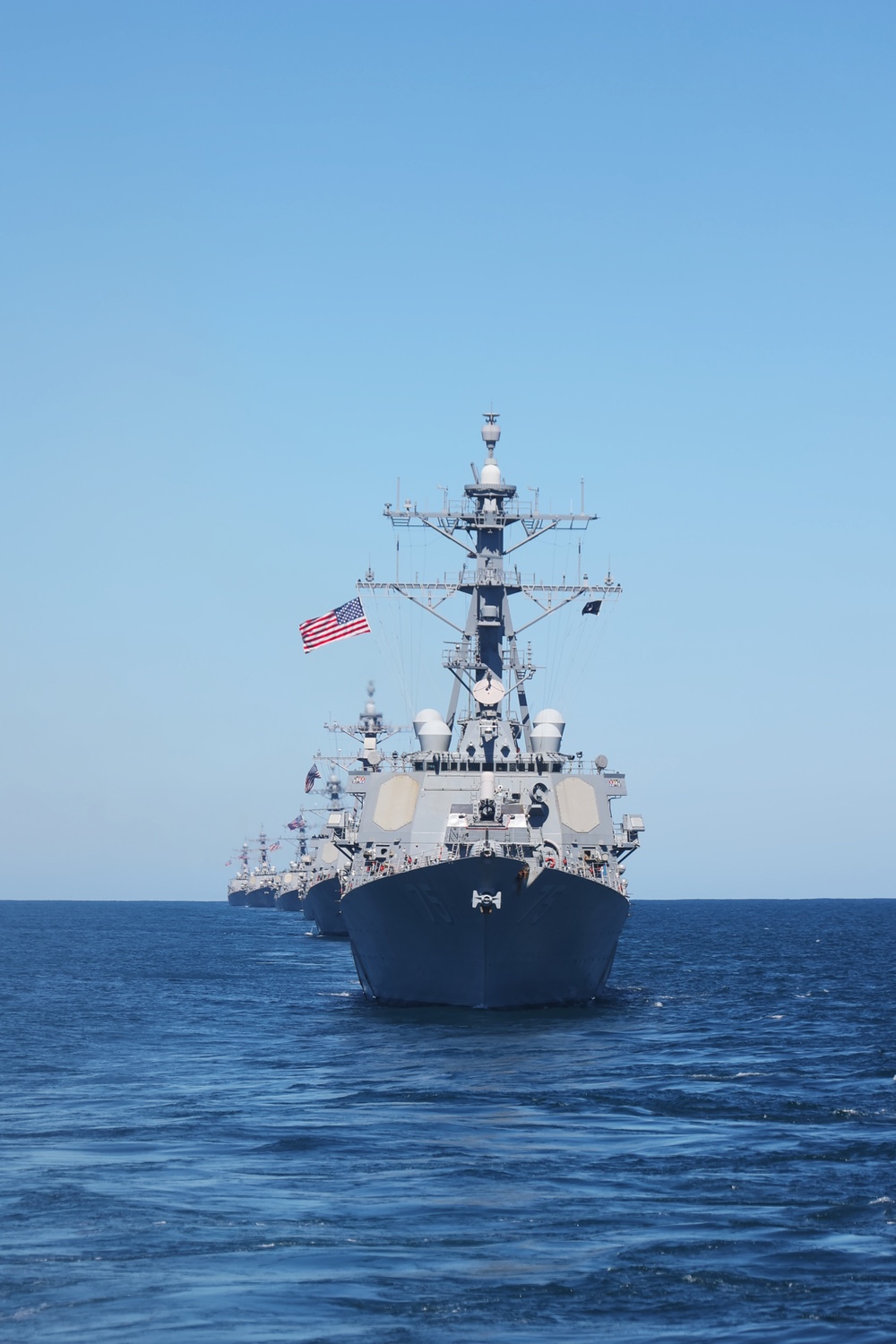 USS Donald Cook (DDG 75) Steaming in Formation for the Titans of the Sea Presidential Review