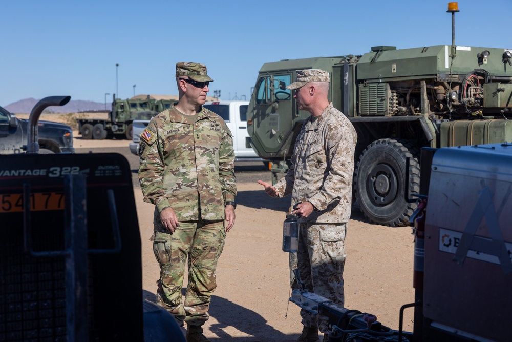 Maj. Gen. David Gardner visits JTF-SB Service members