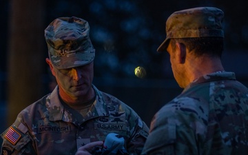BG McIntosh holding Attritable Battlefield Enabler(ABE) 1.01