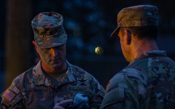 BG McIntosh holding Attritable Battlefield Enabler(ABE) 1.01