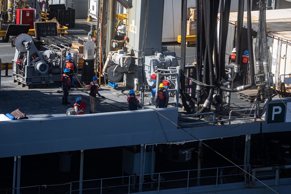 22nd MEU(SOC) | USS Iwo Jima Replenishment at Sea during Deployment