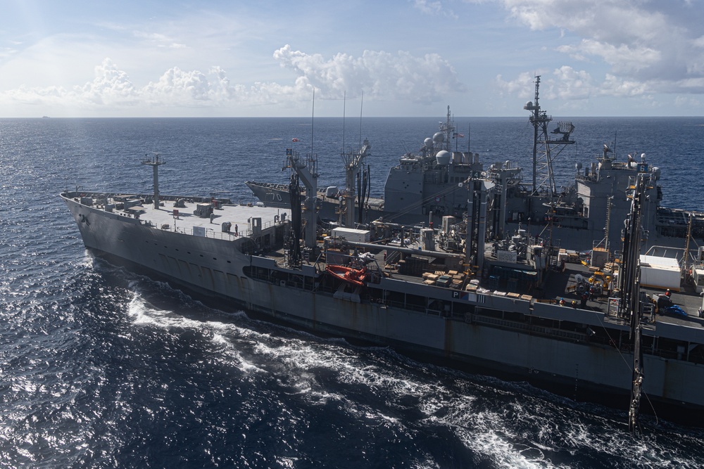 22nd MEU(SOC) | USS Iwo Jima Replenishment at Sea during Deployment