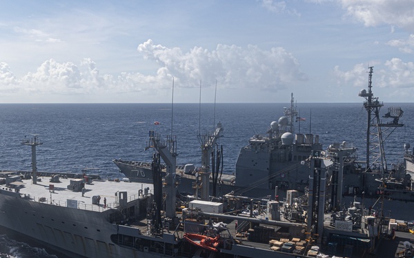 22nd MEU(SOC) | USS Iwo Jima Replenishment at Sea during Deployment