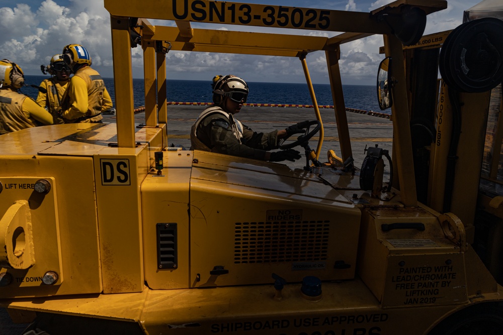 22nd MEU(SOC) | USS Iwo Jima Replenishment at Sea during Deployment