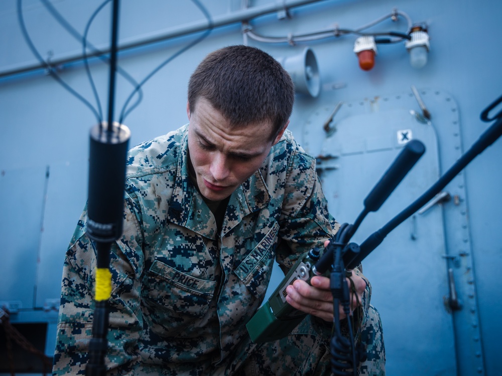 22nd MEU(SOC) | Communications Exercise During Deployment