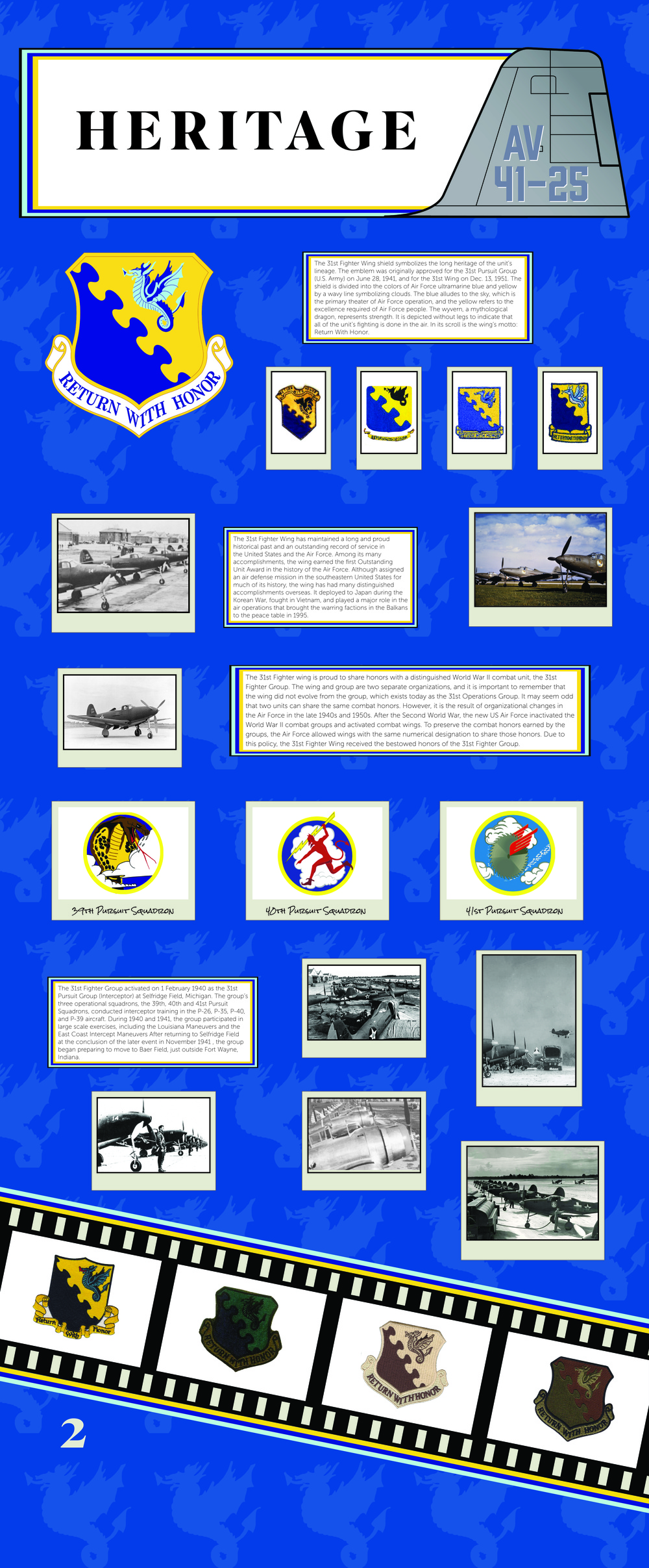 Aviano Air Base Historical Infographics