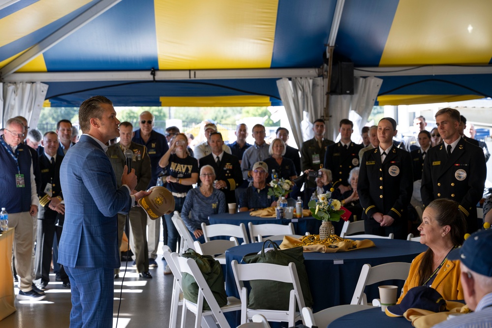 SW Hegseth Attends Navy, Air Force Football Game