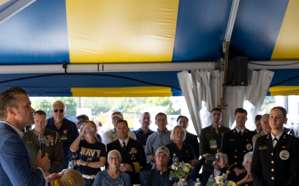 SW Hegseth Attends Navy, Air Force Football Game