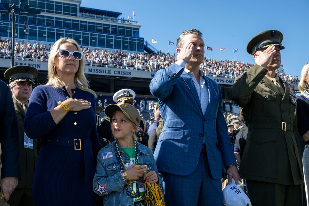 SW Hegseth Attends Navy, Air Force Football Game