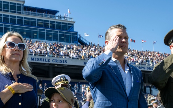 SW Hegseth Attends Navy, Air Force Football Game