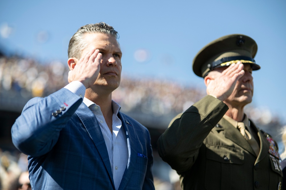 SW Hegseth Attends Navy, Air Force Football Game