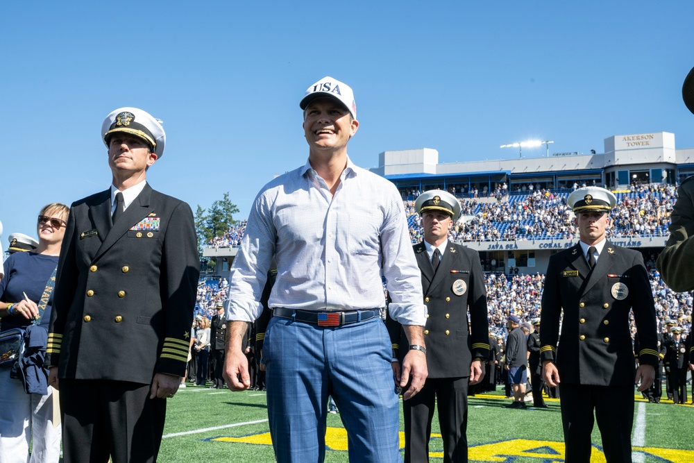 SW Hegseth Attends Navy, Air Force Football Game
