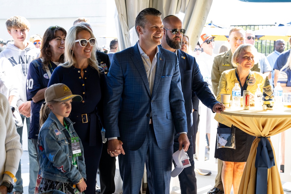 SW Hegseth Attends Navy, Air Force Football Game