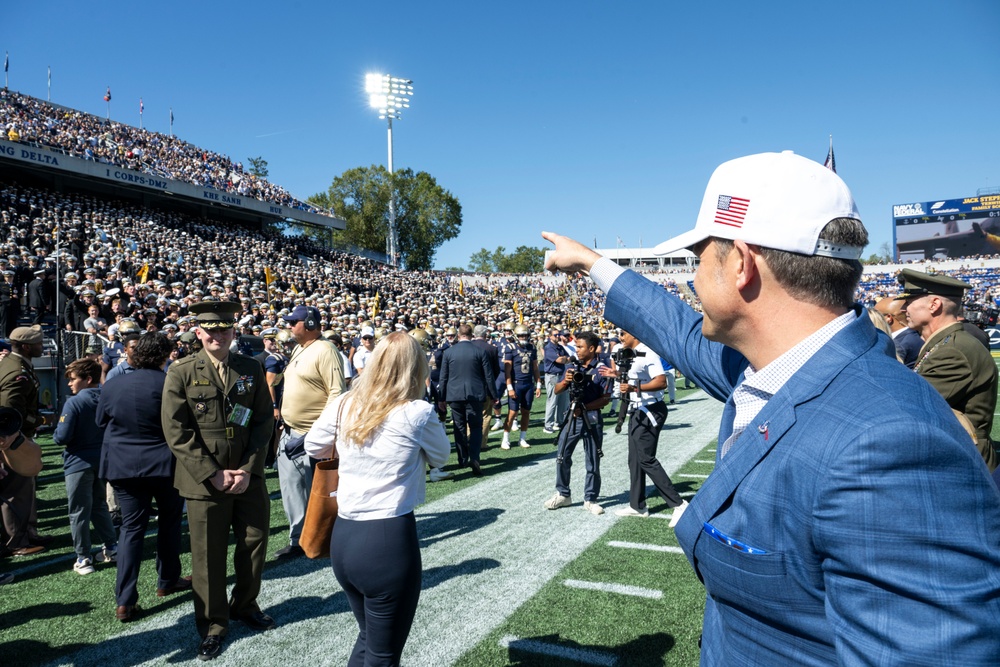 SW Hegseth Attends Navy, Air Force Football Game