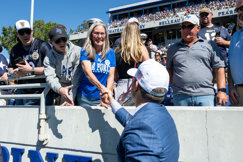 SW Hegseth Attends Navy, Air Force Football Game