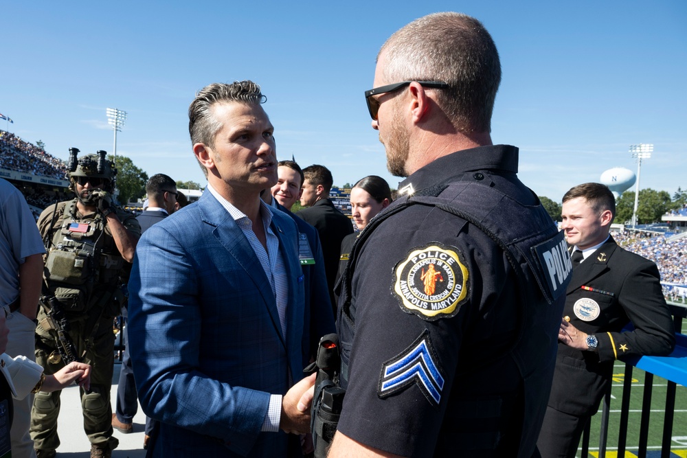 SW Hegseth Attends Navy, Air Force Football Game