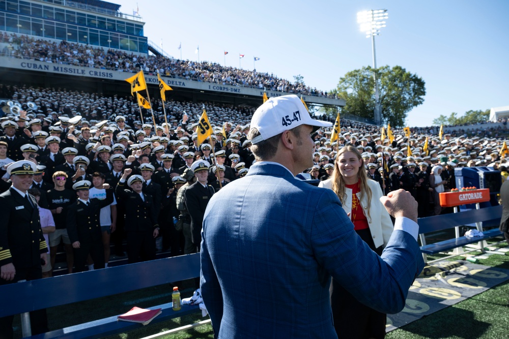 SW Hegseth Attends Navy, Air Force Football Game