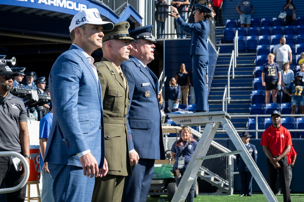 SW Hegseth Attends Navy, Air Force Football Game