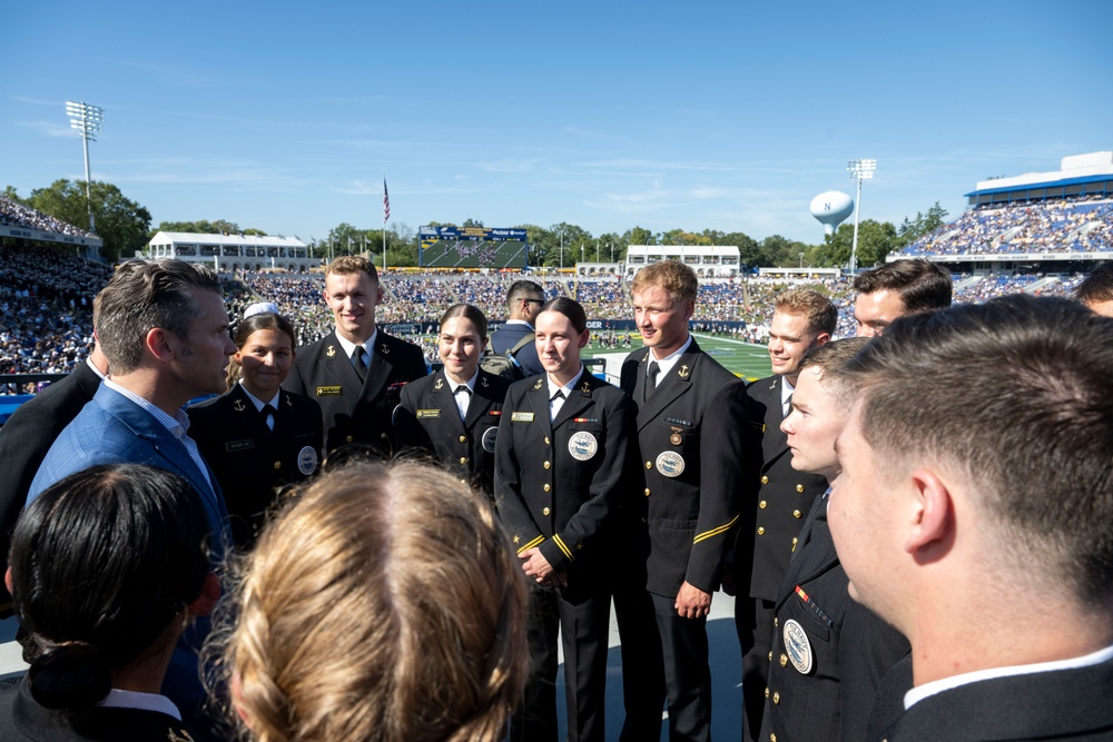 SW Hegseth Attends Navy, Air Force Football Game